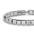 Spiritual Beads Flat Bead Bracelet in Sterling Silver, 8mm