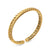 Chevron Flex Cuff in 18K Yellow Gold, 6.4mm