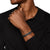 Chevron Flex Cuff in Black Titanium, 10mm