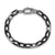 DY Madison Chain Bracelet in Black Titanium with Sterling Silver, 8.5mm
