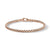 Box Chain Bracelet in 18K Rose Gold, 2.7mm, Size Medium