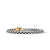 Box Chain Bracelet in Sterling Silver with 14K Yellow Gold, Size Medium
