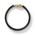 Box Chain Bracelet in Stainless Steel and 14K Yellow Gold