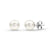 Sabel Collection 14K White Gold Pearl Stud Earrings