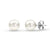 Sabel Collection 14K White Gold Pearl Stud Earrings