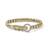 John Hardy Naga Dragon Yellow Gold Diamond and Blue Sapphire Bracelet, 7mm