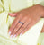Sabel Collection White Gold Marquise Sapphire and Diamond Ring