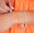 Sabel Collection White Gold Round Diamond Bezel Set Illusion Line Bracelet