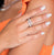 Sabel Collection 14K White Gold Princess and Oval Shape Diamond Ring