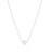 14K White Gold Sliding Pearl Necklace with AKOYA round pearl