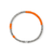 John Hardy Heishi Sterling Silver Orange Enamel Bracelet