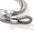 John Hardy Icon Sterling Silver Double Row Hook Clasp Bracelet chain detail