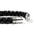 John Hardy Sterling Silver pusher clasp on Men's Leather Braided Bracelet