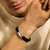 John Hardy Sterling Silver Men's Leather Braided Bracelet on model