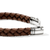 John Hardy Sterling Silver Men's Brown Leather Braided Bracelet, 10mm