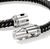 John Hardy Sterling Silver Black Rubber and Enamel Bracelet