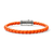 John Hardy Sterling Silver and Orange Leather Cord Bracelet