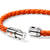 John Hardy Sterling Silver and Orange Leather Cord Bracelet