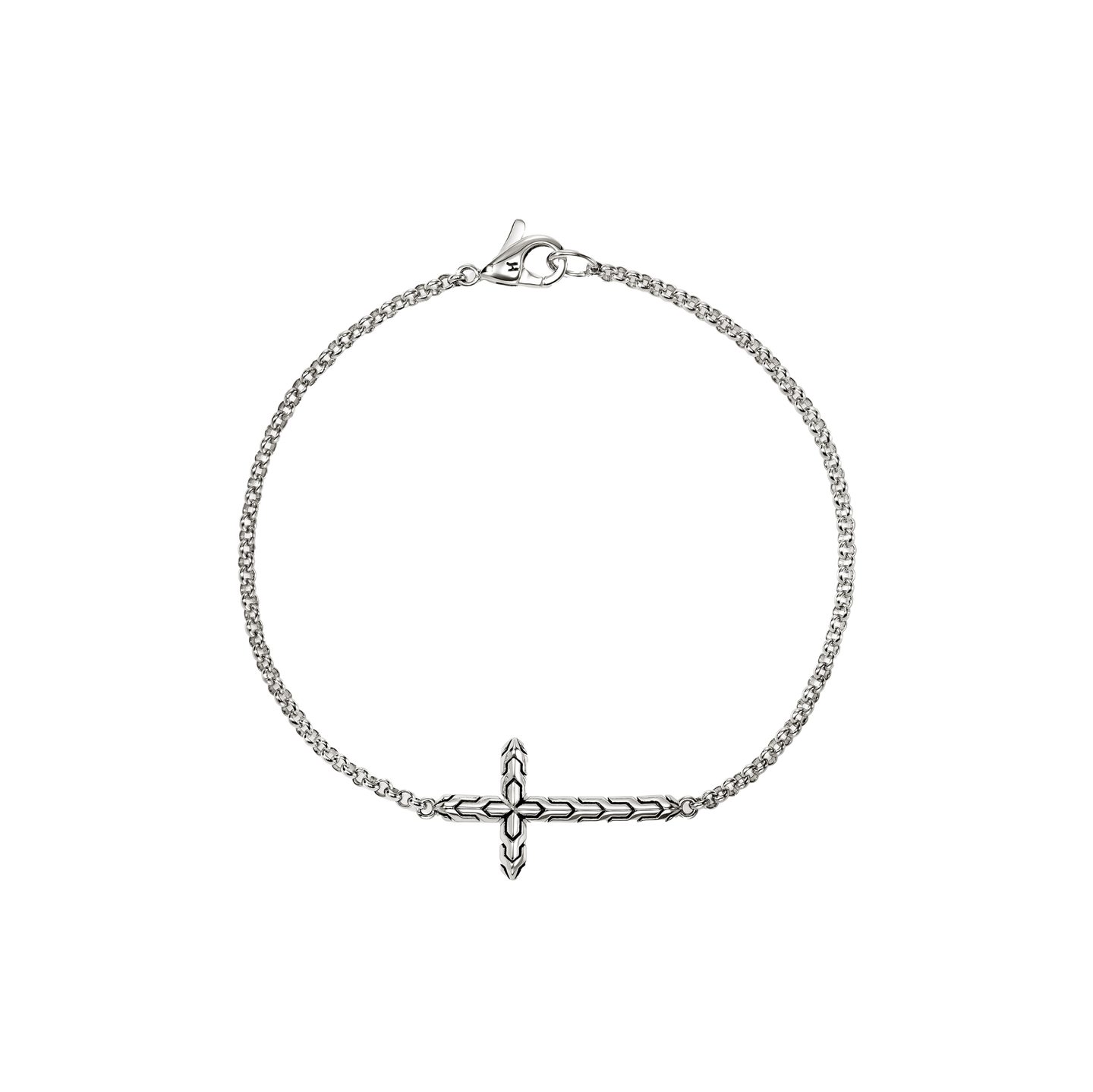 John Hardy Essentials Sterling Silver Cross Bracelet