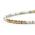 John Hardy Ocean Heishi Yellow Gold Bracelet with Multi Color Quartzite, 4mm
