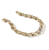 John Hardy Surf Yellow Gold Link Bracelet with Diamonds