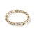 John Hardy Surf Yellow Gold Link Bracelet with Diamonds