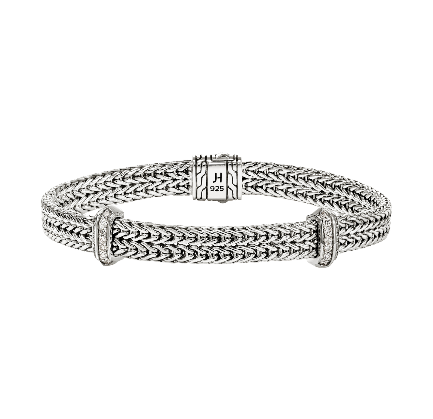 John Hardy Icon Link Sterling Silver Diamond Bracelet, 6mm
