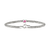 John Hardy Heishi Gem Sterling Silver Bracelet with Rhodolite, 2.5mm