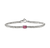 John Hardy Heishi Gem Sterling Silver Bracelet with Rhodolite, 2.5mm