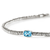 John Hardy Heishi Gem Sterling Silver Bracelet with Swiss Blue Topaz, 2.5mm