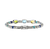 John Hardy Heishi Gem Sterling Silver Bracelet with Mixed Gemstones, 4mm