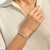 John Hardy Ocean Heishi Sterling Silver Bracelet with Multi Color Quartzite, 4mm