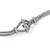 John Hardy Icon Sterling Silver Tanzanite and Diamond Chain Bracelet, 3.6mm