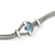 John Hardy Icon Sterling Silver Double Row Swiss Blue Topaz Chain Bracelet, 3.6mm