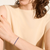 John Hardy Essentials Sterling Silver Bracelet with Blue Sapphire on Model