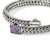 John Hardy Icon Sterling Silver and Amethyst Bracelet