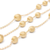 Marco Bicego Africa Yellow Gold Hand Engraved Bead Necklace