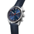 TAG Heuer Carrera Chronograph Watch with Blue Leather Strap and Blue Sunray Dial