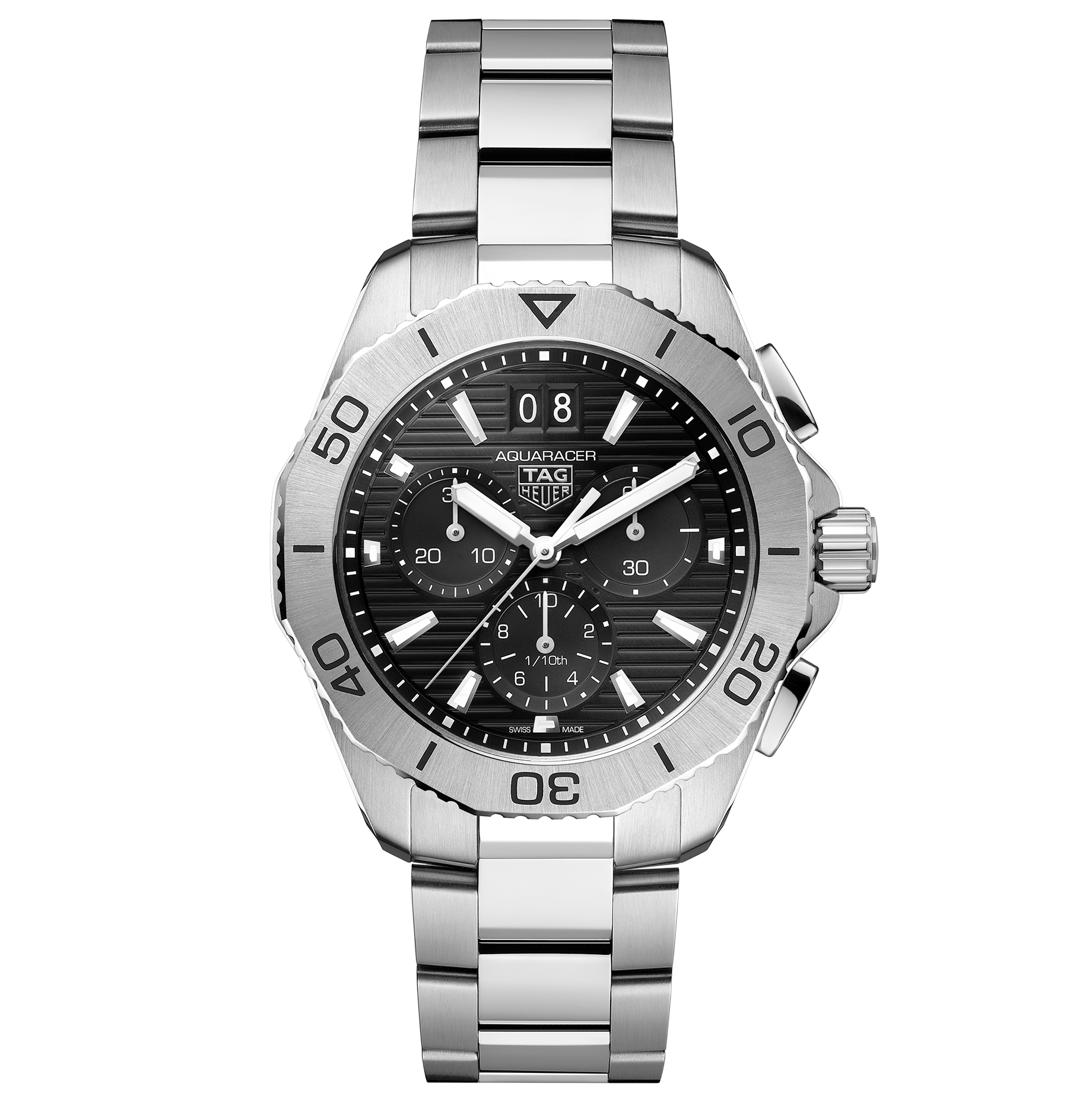 TAG Heuer ブラックダイアル 時計 タグ・ホイヤー カレラ キャリバー ホイヤー02 ジャパン