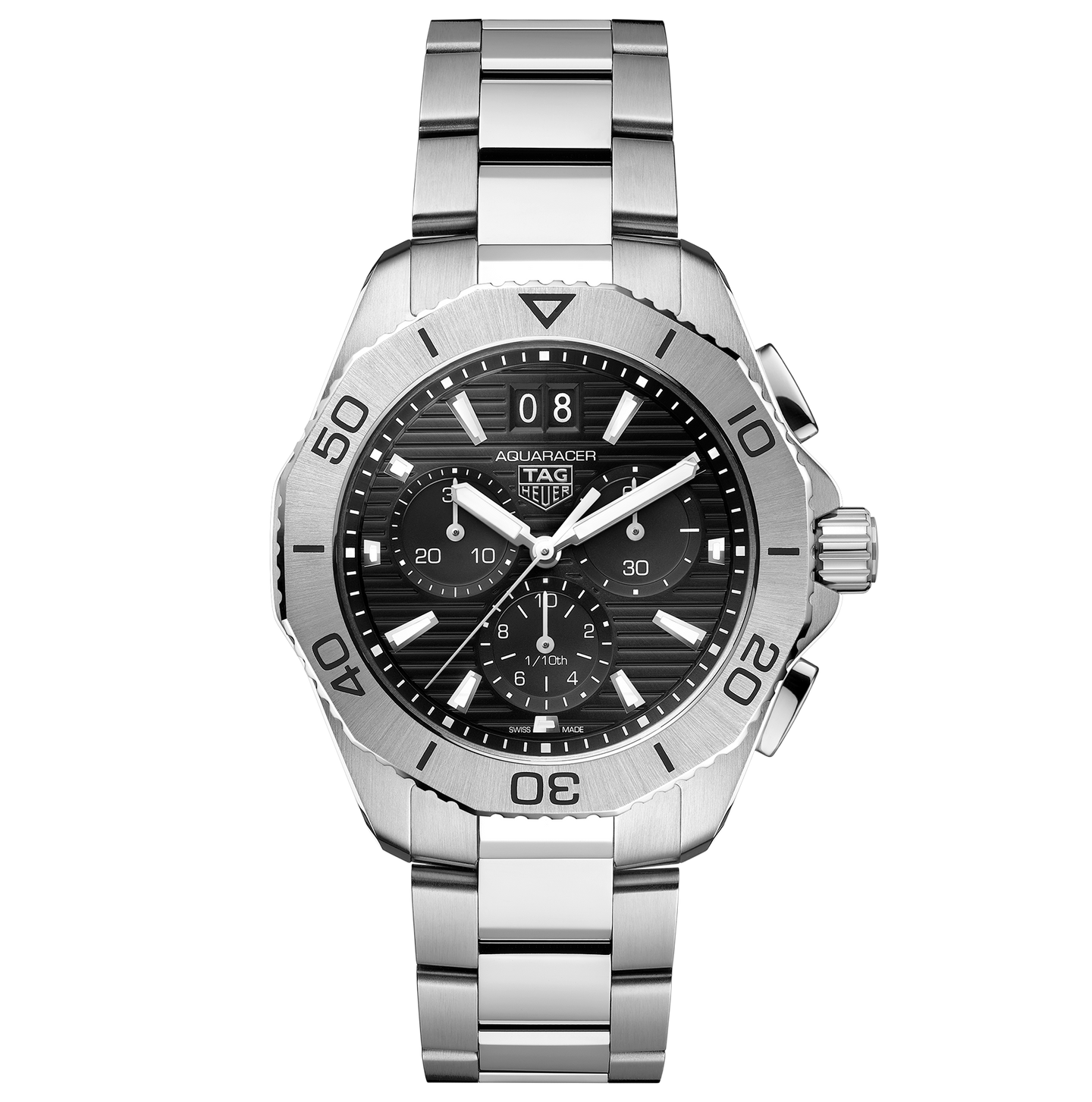 TAG Heuer Aquaracer Professional 200 Date Watch with a Black Dial