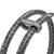John Hardy Spear Dark Sterling Silver Diamond Pave Bypass Flex Cuff