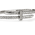 John Hardy Spear Sterling Silver Bypass Flex Cuff with Diamonds