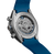 Titanium Caseback of TAG Heuer Carrera Chronograph Extreme Sport Watch with Blue Rubber Strap