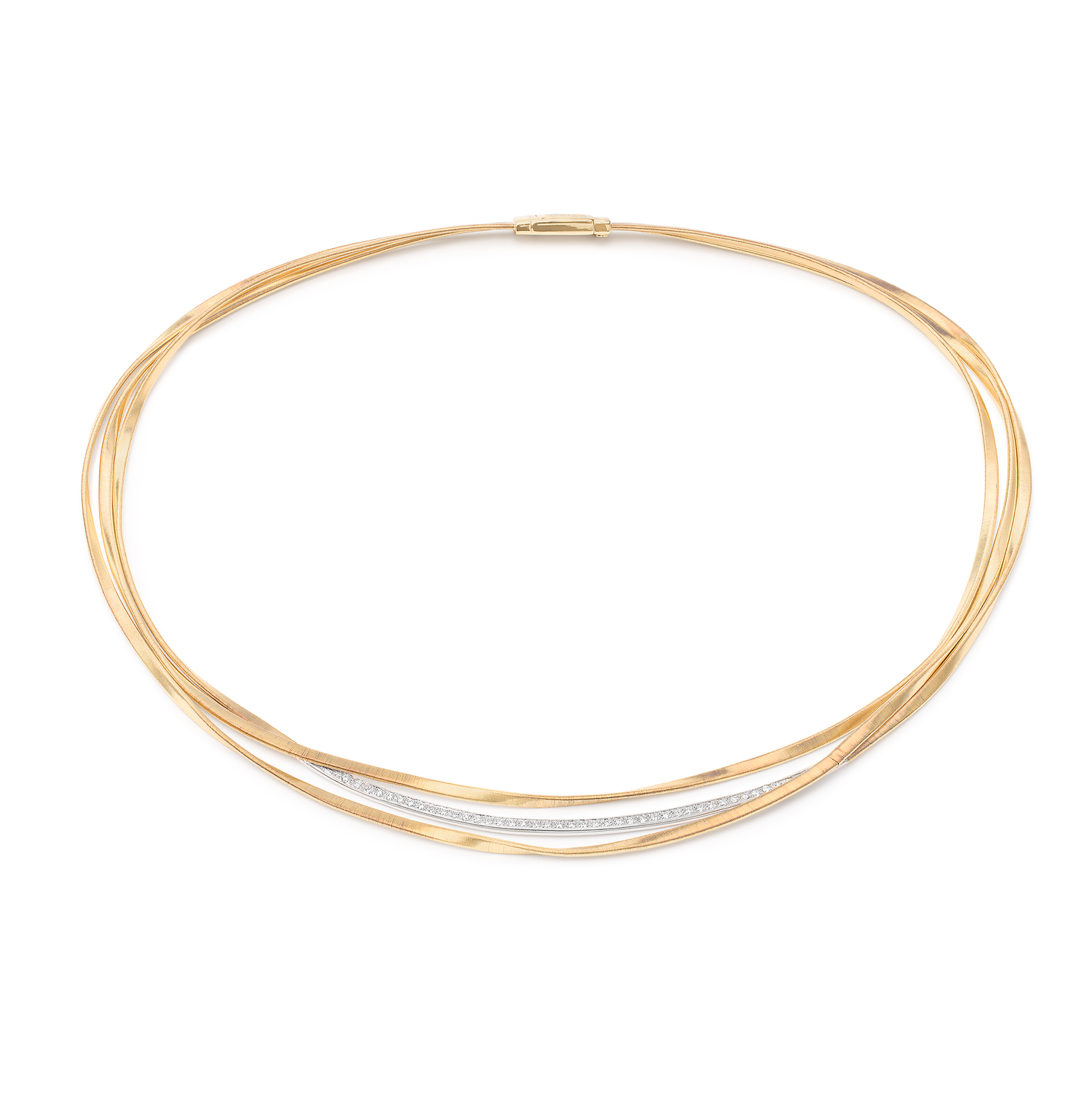 Marco Bicego Marrakech Mixed Metals Necklace with Diamond Accents