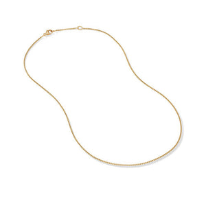 Box Chain Necklace in 18K Yellow Gold