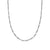 Open Station Box Chain Necklace in Sterling Silver, 3mm, 24"