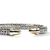 John Hardy Spear 50 Mixed Metals Flex Cuff Bracelet yellow gold caps