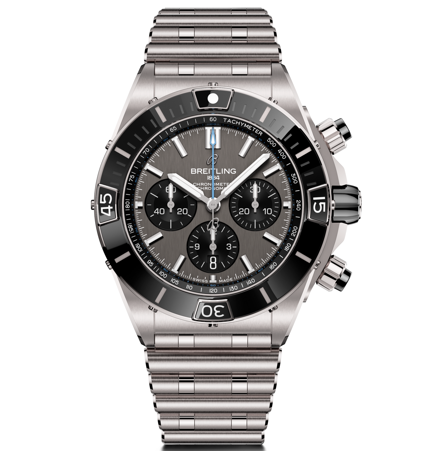 Breitling Super Chronomat B01 44 Watch with Titanium Rouleaux Bracelet