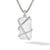 Cable Wrap Amulet in Sterling Silver with Crystal and Diamonds
