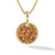 DY Elements Fire Pendant in 18K Yellow Gold with Pavé Orange Sapphires, Spessartite Garnet and Yellow Sapphires